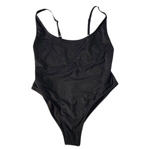 SKIMS SWIM SCOOP NECK ONE PIECE Swimsuit Bathing suit Onyx Black 2X